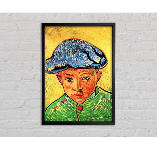 Van Gogh Camille Roulin Framed Print August Grove Size: 141.4cm H x 100.1cm W x 3.3cm D, Format: Black Framed Canvas on Productcaster.