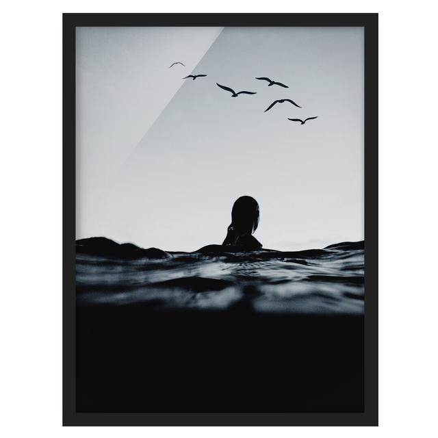 Still Waters - Picture Frame Graphic Art 17 Stories Frame Option: Black Framed, Size: 55cm H x 40cm W x 2cm D on Productcaster.