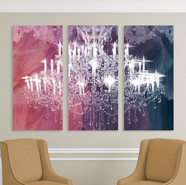 Ethereal Vision Triptych - 3 Piece Wrapped Canvas Print East Urban Home on Productcaster.