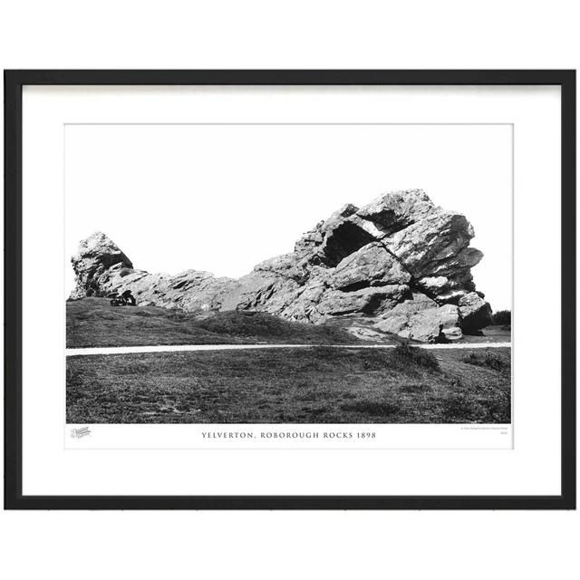 'Yelverton, Roborough Rocks 1898' by Francis Frith - Picture Frame Photograph Print on Paper The Francis Frith Collection Size: 40cm H x 50cm W x 2.3c on Productcaster.