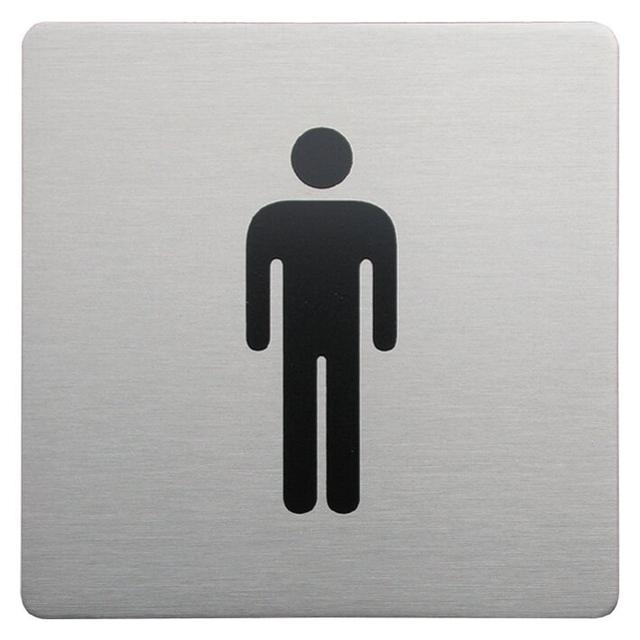 Sula Square Male Sign in Brushed Belfry Bathroom on Productcaster.