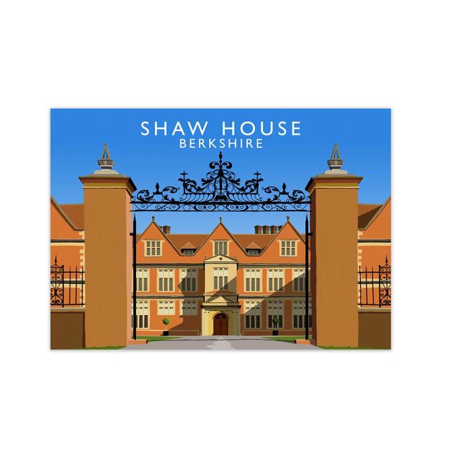 Shaw House Berkshire by Richard O'Neill - Print 17 Stories Format: Unframed, Size: 59.4cm H x 84.1cm W x 3cm D on Productcaster.