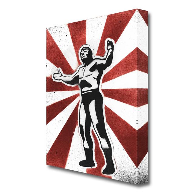 'Wrestling Hero' - Wrapped Canvas Graphic Art East Urban Home Size: 81.3 cm H x 50.8 cm W on Productcaster.