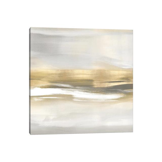 Highlight Gold II by Jake Messina - Wrapped Canvas Art Prints Metro Lane Size: 45.72cm H x 45.72cm W x 1.91cm D on Productcaster.