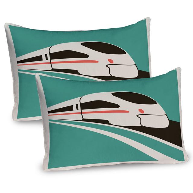 Retro Style Modern Vehicle Microfiber Sham (Set of 2) East Urban Home on Productcaster.