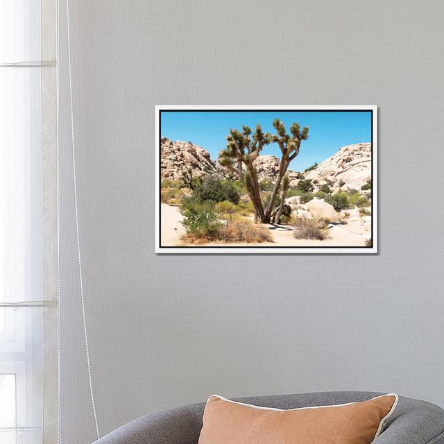 American West - Joshua Tree Desert by Philippe Hugonnard - Gallery-Wrapped Canvas Giclée on Canvas Union Rustic Format: White Framed, Size: 45.72cm H on Productcaster.