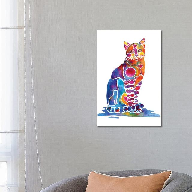 Carley Cat by Jo Lynch - Wrapped Canvas Gallery-Wrapped Canvas Giclée Latitude Vive Size: 66.04cm H x 45.72cm W on Productcaster.