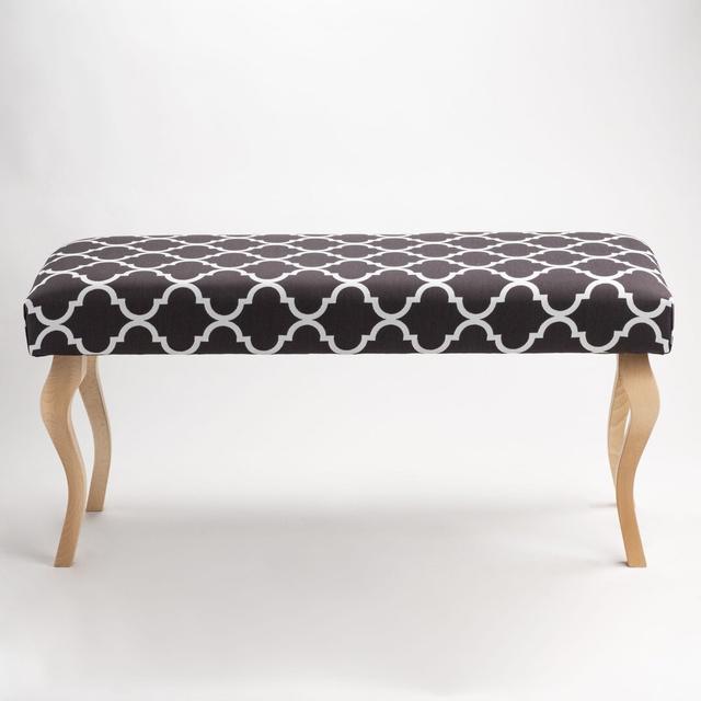 Neerings Velvet Upholstered Bench Rosalind Wheeler Size: H45 x W100 x D35cm on Productcaster.