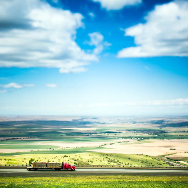 Eastern Oregon Interstate - Wrapped Canvas Print 17 Stories Size: 76cm H x 76cm W x 3.8cm D on Productcaster.