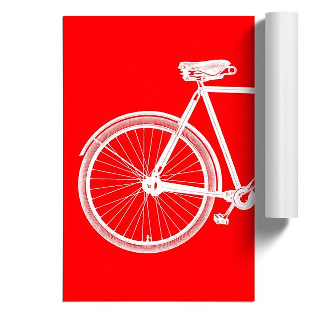 Bicycle Abstract No.1 - Unframed Graphic Art East Urban Home Size: 30cm H x 21cm W x 0.1cm D on Productcaster.