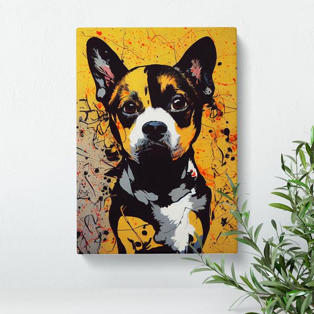 XC1022-1834X Dog Graffiti No.3 - Wrapped Canvas Print 17 Stories Size: 76cm H x 50cm W x 3cm D on Productcaster.