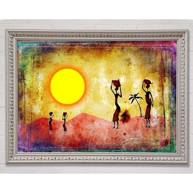 African Tribal Art 2 - Single Picture Frame Art Prints Bright Star Size: 84.1cm H x 118.9cm W x 3cm D on Productcaster.