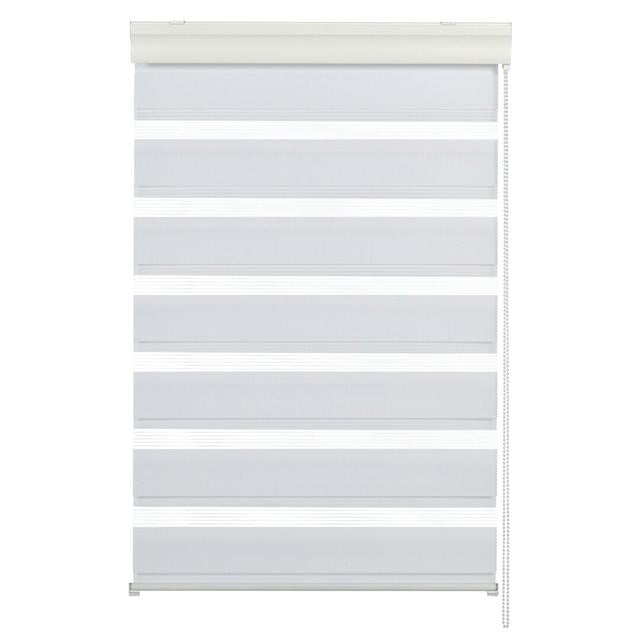 Rollo Duo Halbtransparent Wayfair Basics Finish: White, Size: 160 cm L x 80 cm W on Productcaster.