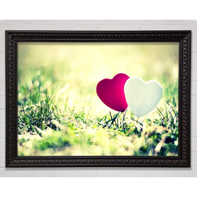 Valentines Day Hearts - Single Picture Frame Art Prints Brayden Studio Size: 100cm H x 141.4cm W on Productcaster.