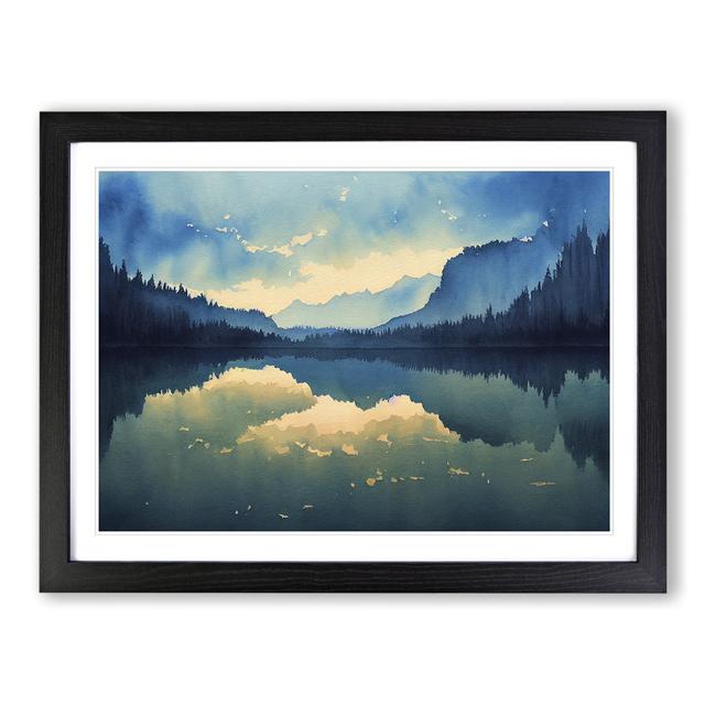 Forest Lake Vol.6 - Picture Frame Graphic Art Alpen Home Frame Colour: Black Framed, Size: 46cm H x 64cm W x 2cm D on Productcaster.