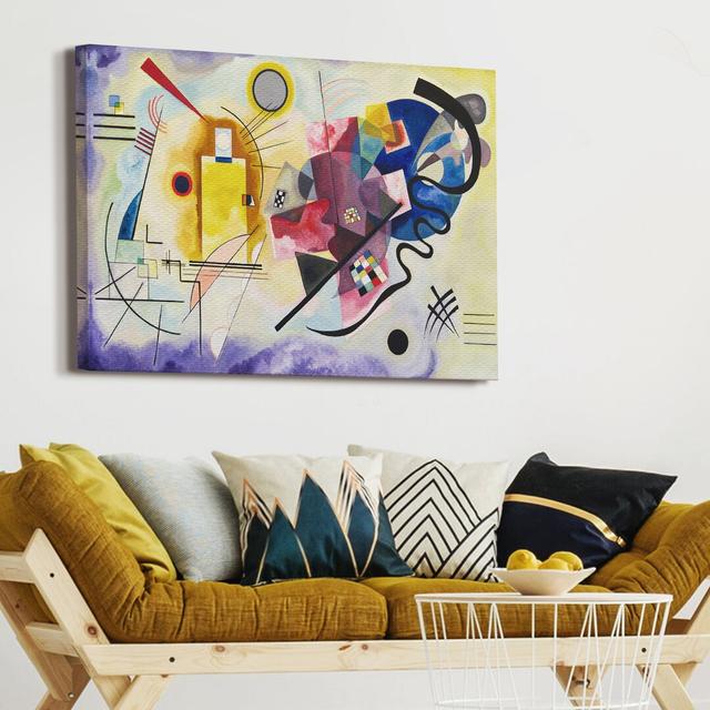 Leinwandbild Yellow Red Blue von Wassily Kandinsky Ebern Designs Größe: 80 cm H x 120 cm B x 2 cm T on Productcaster.