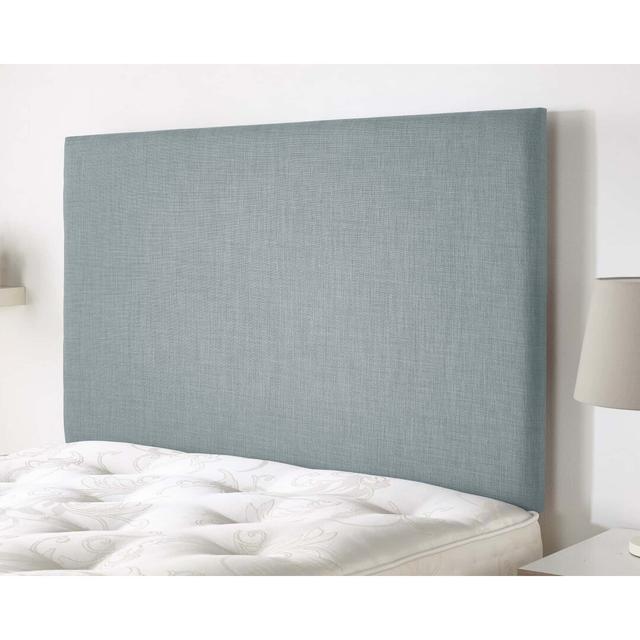 Aimee-Jane Upholstered Headboard 17 Stories Colour: Sky Blue, Size: Super King (6') on Productcaster.