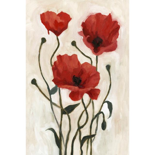 Poppy Bouquet I Rosalind Wheeler Size: 76cm H x 51cm W x 3.8cm D on Productcaster.