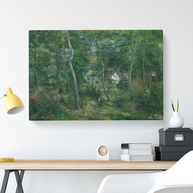 Edge Of The Woods by Camille Pissarro - Wrapped Canvas Painting East Urban Home Size: 50cm H x 76cm W x 3cm D on Productcaster.