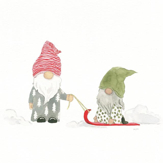 Winter Gnomes III by Jenaya Jackson - Wrapped Canvas Graphic Art The Seasonal Aisle Size: 91cm H x 91cm W on Productcaster.