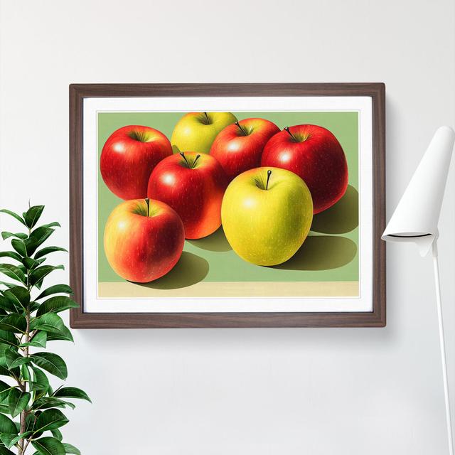 Selection Of Apples Vol.4 - Single Picture Frame Print Brambly Cottage Size: 46cm H x 64cm W x 2cm D, Frame Colour: Walnut on Productcaster.