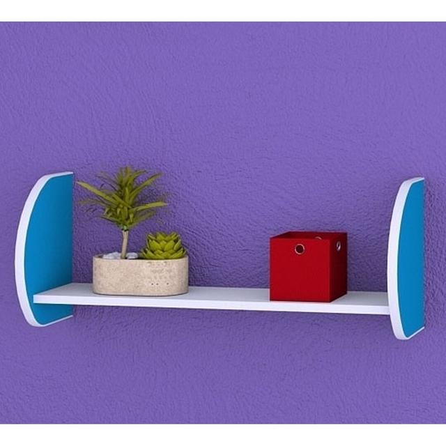 Arrin Floating Shelf 17 Stories Finish: Blue, Size: 34cm H x 87cm W x 25cm D on Productcaster.