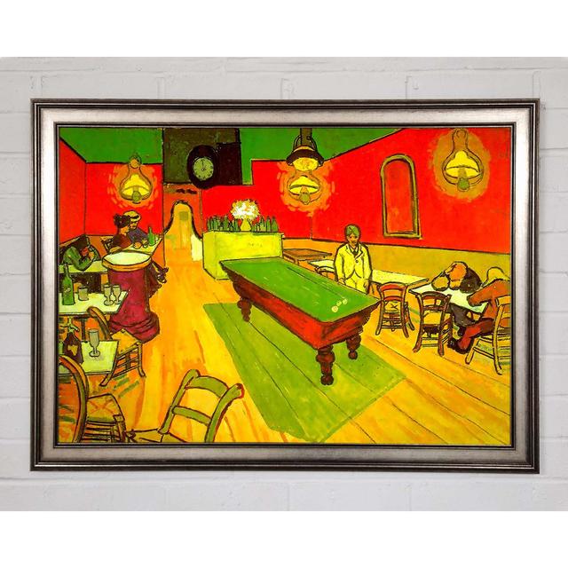 Van Gogh Night Cafe 2 Framed Print by Vincent Van Gogh - Picture Frame Photograph on Canvas Ophelia & Co. Size: 21cm H x 29.7cm W x 1.5cm D, Format: G on Productcaster.