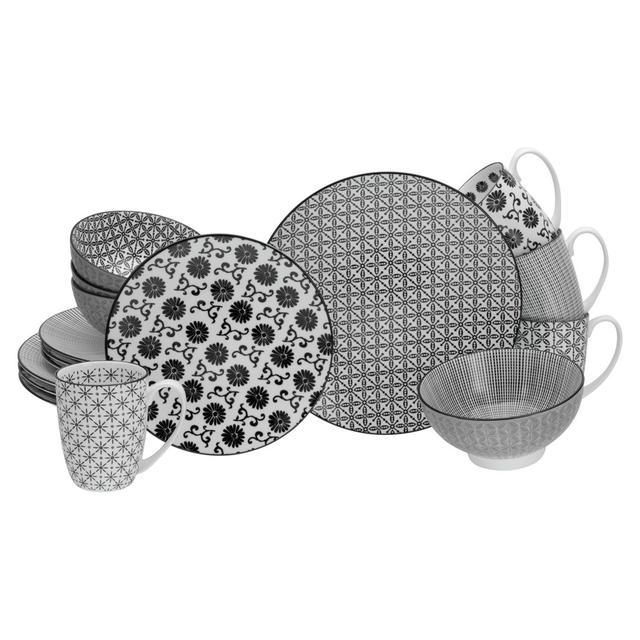 16 Piece Dinnerware Set, Service for 4 Creatable on Productcaster.