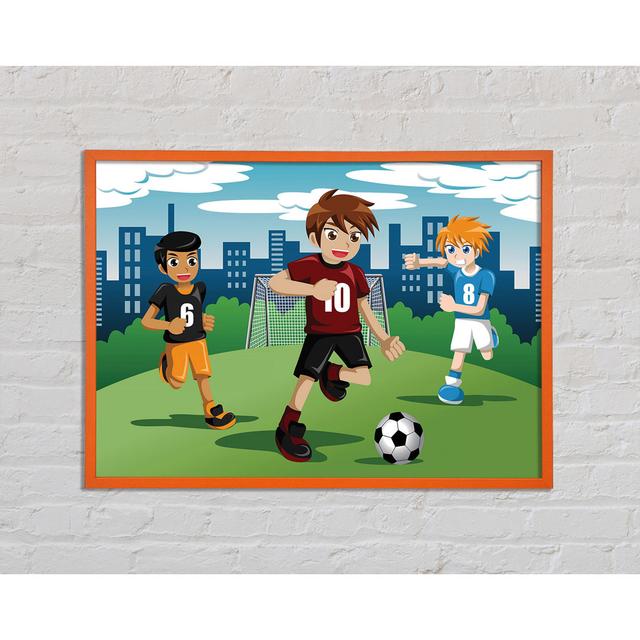 Raef Football Kids - Single Picture Frame Art Prints Harriet Bee Size: 21cm H x 29.7cm W x 2cm D on Productcaster.