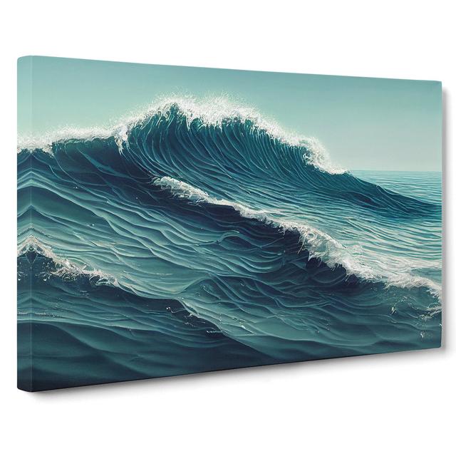 Sublime Ocean Wave House of Hampton Size: 50cm H x 76cm W x 3cm D on Productcaster.