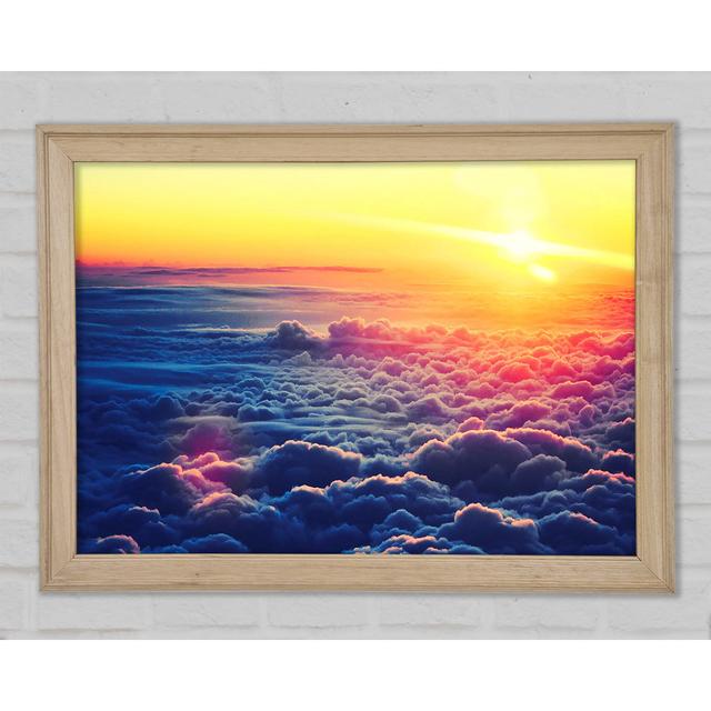 Sonnenaufgang über den Wolken Gerahmter Druck Haus am Meer Größe: 21,1 cm H x 29,7 cm B x 1,5 cm T on Productcaster.