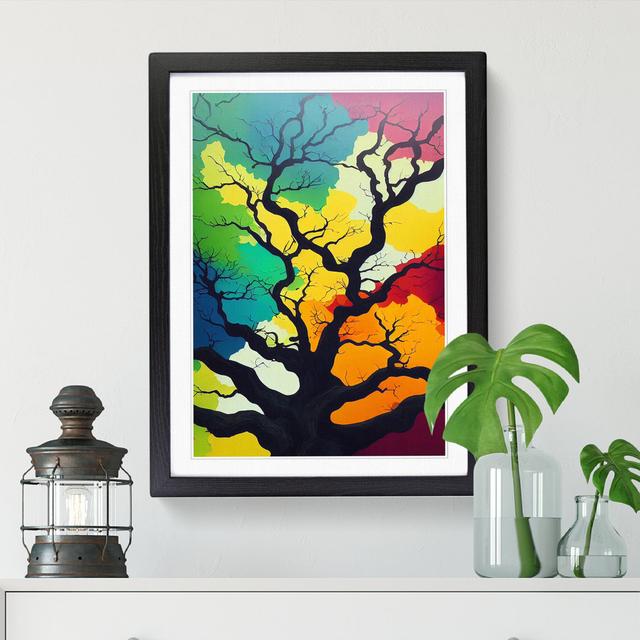 Oak Tree in Colour Vol.2 - Single Picture Frame Print Marlow Home Co. Frame Option: Black, Size: 34cm H x 25cm W x 2cm D on Productcaster.