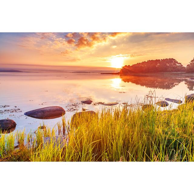 Breathtaking Sunrise Scenery House of Hampton Size: 81cm H x 122cm W on Productcaster.