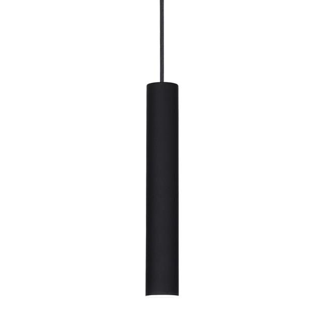 Bernon 1-Light LED Cylinder Pendant Ivy Bronx Size: 213cm H x 6cm W x 6cm D, Finish: Black on Productcaster.