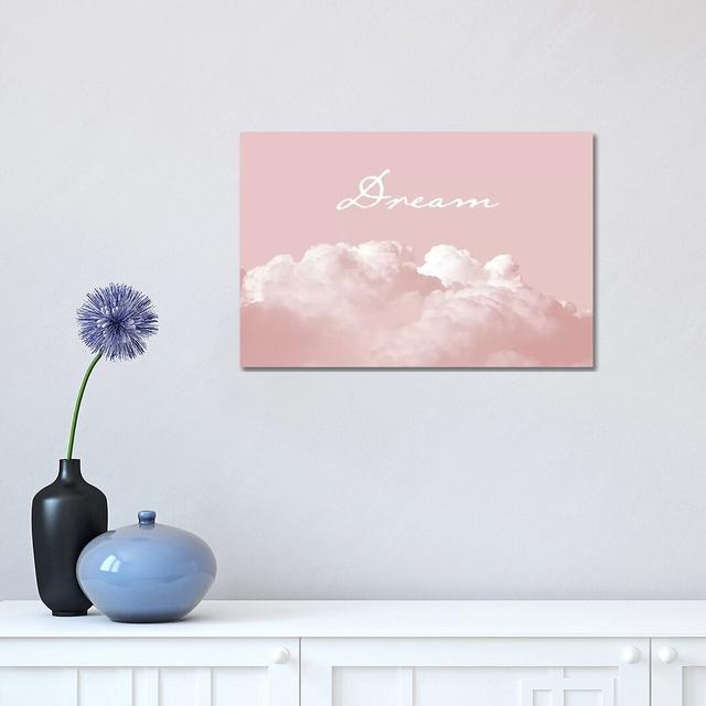 Blush Pink Dream by Urban Epiphany - Graphic Art Print on Canvas 17 Stories Size: 45.72cm H x 66.04cm W x 1.91cm D, Format: Wrapped Canvas on Productcaster.