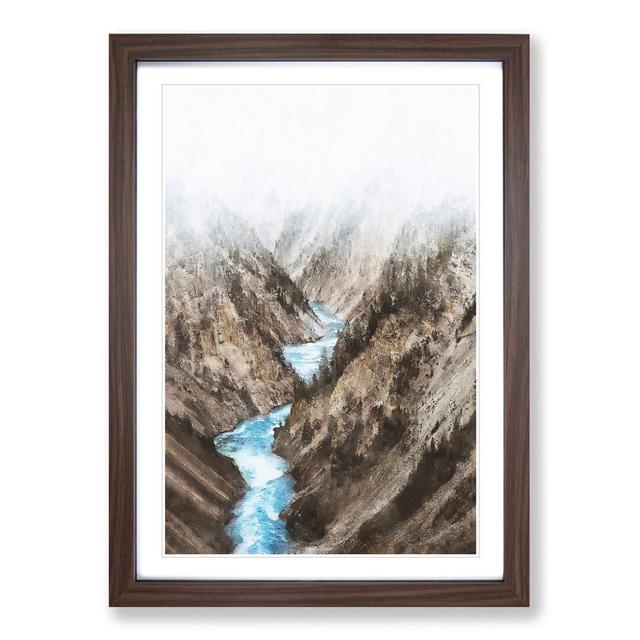 Yellowstone National Park - Picture Frame Painting Print East Urban Home Frame Option: Walnut Framed, Size: 45cm H x 33cm W x 2cm D on Productcaster.