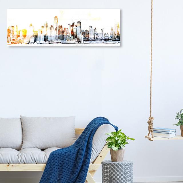 'New York Lights' Graphic Art on Wrapped Canvas East Urban Home Size: 114.3 cm H x 91.4 cm W on Productcaster.