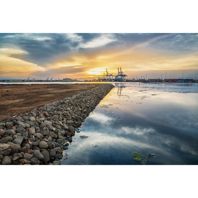 Rocky Shores Near The Djibouti Port At Dawn House of Hampton Size: 51cm H x 51cm W on Productcaster.