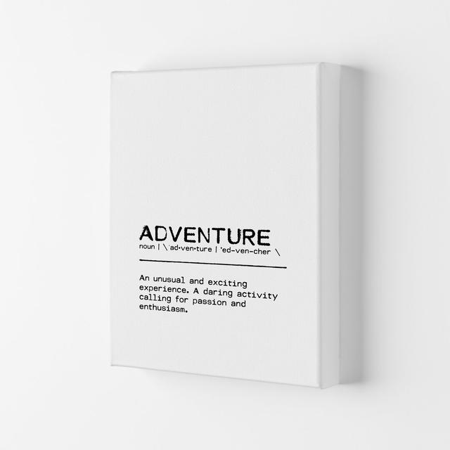 Adventure Experience - Print East Urban Home Size: 59.4cm H x 42cm W x 4cm D, Format: Wrapped Canvas on Productcaster.