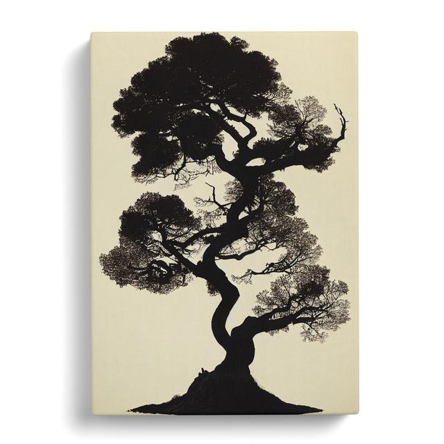 Apple Tree Silhouette - Wrapped Canvas Graphic Art Marlow Home Co. Size: 60cm H x 40cm W x 3cm D on Productcaster.