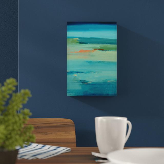 Tranquillity Blues' Painting Print on Wrapped Canvas 17 Stories Size: 40cm H x 30cm W on Productcaster.