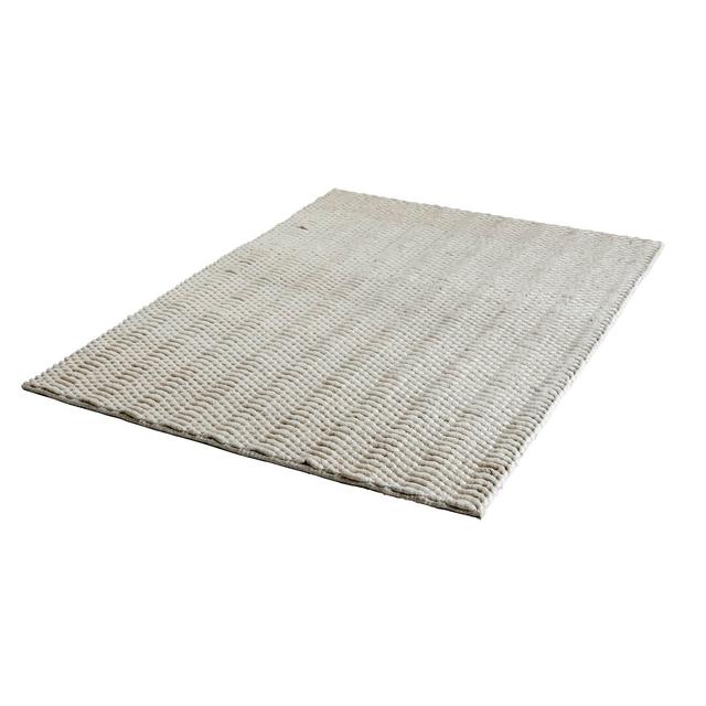 Greenwich Solid Colour Hand Woven Cream Area Rug August Grove Rug Size: Rectangle 120 x 170cm on Productcaster.