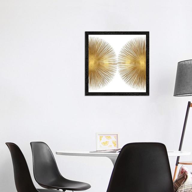 Sunburst II by Abby Young - Floater Frame Painting on Canvas Ebern Designs Frame Option: Black Framed, Size: 45.72cm H x 45.72cm W x 3.81cm D on Productcaster.