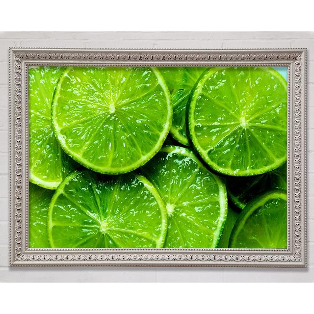 Lime Slices - Single Picture Frame Art Prints Bright Star Size: 42cm H x 59.7cm W x 3cm D on Productcaster.