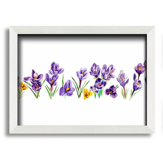 Purple Crocus - Single Picture Frame Art Prints ClassicLiving Size: 29.7cm H x 42cm W x 10cm D on Productcaster.