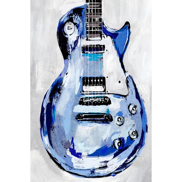 Electric Blues III by Annie Warren - Wrapped Canvas Painting Rosalind Wheeler Size: 30cm H x 20cm W x 3.8cm D on Productcaster.