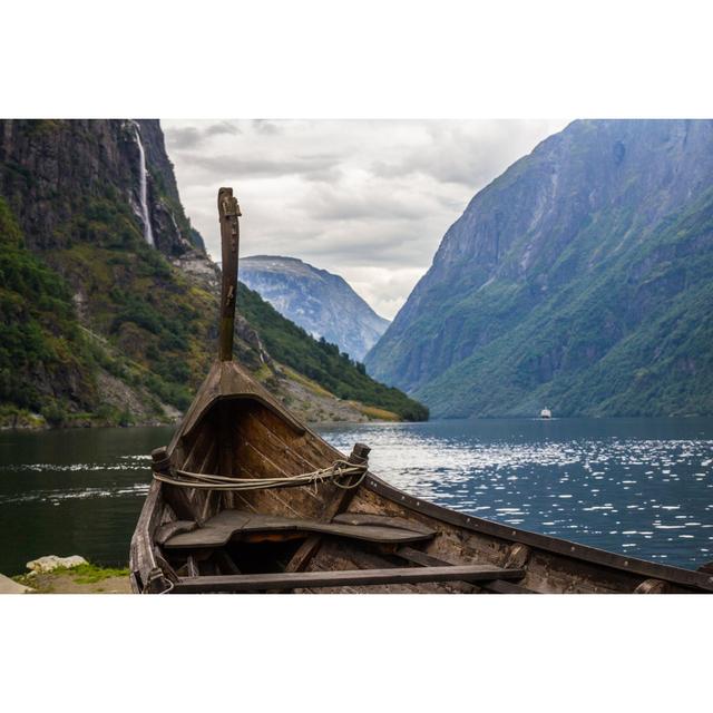 Beautifull View Of Viking Drakkar by Vwalakte - Wrapped Canvas Print Longshore Tides Size: 20cm H x 30cm W x 3.8cm D on Productcaster.