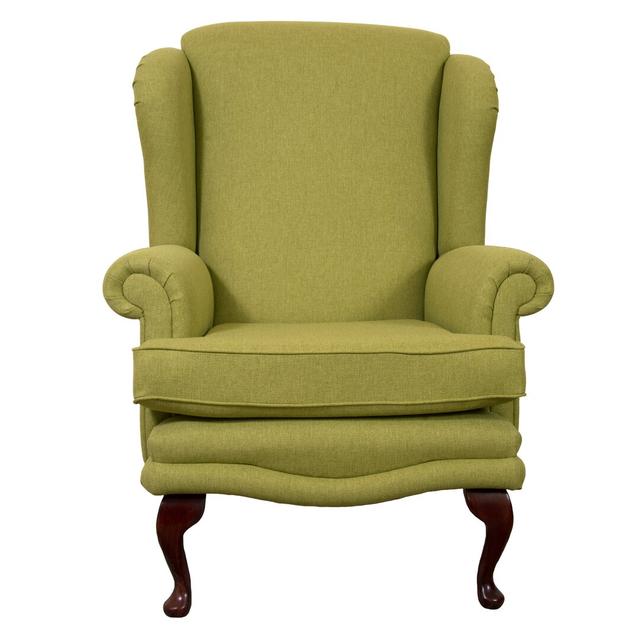 Clarkfield Upholstered Wingback Chair Astoria Grand Upholstery: Bacio Indigo on Productcaster.