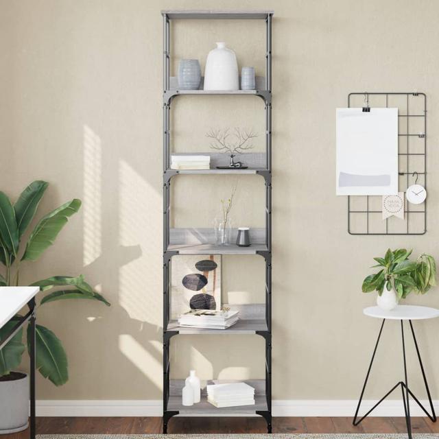 Nevai 188.5cm H x 50cm W Bookcase 17 Stories Colour: Grey Sonoma on Productcaster.