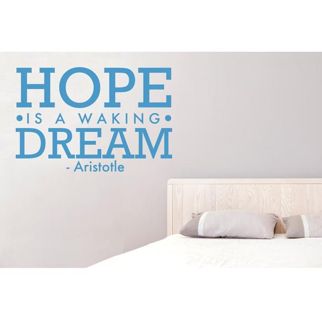 Wall Decal 17 Stories Size: Large, Colour: Blue on Productcaster.